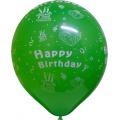 Balónik Happy Birthday - farebný