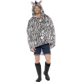 Party poncho zebra