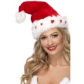 Čapica Santa so srdiečkami