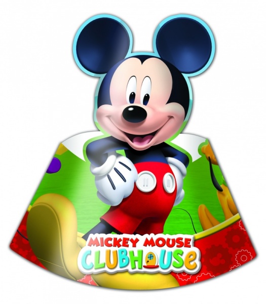 Papierové čiapočky - Mickey Mouse, 6 ks